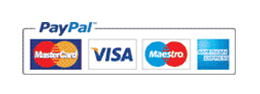 We accept Paypal and major credit/debit cards