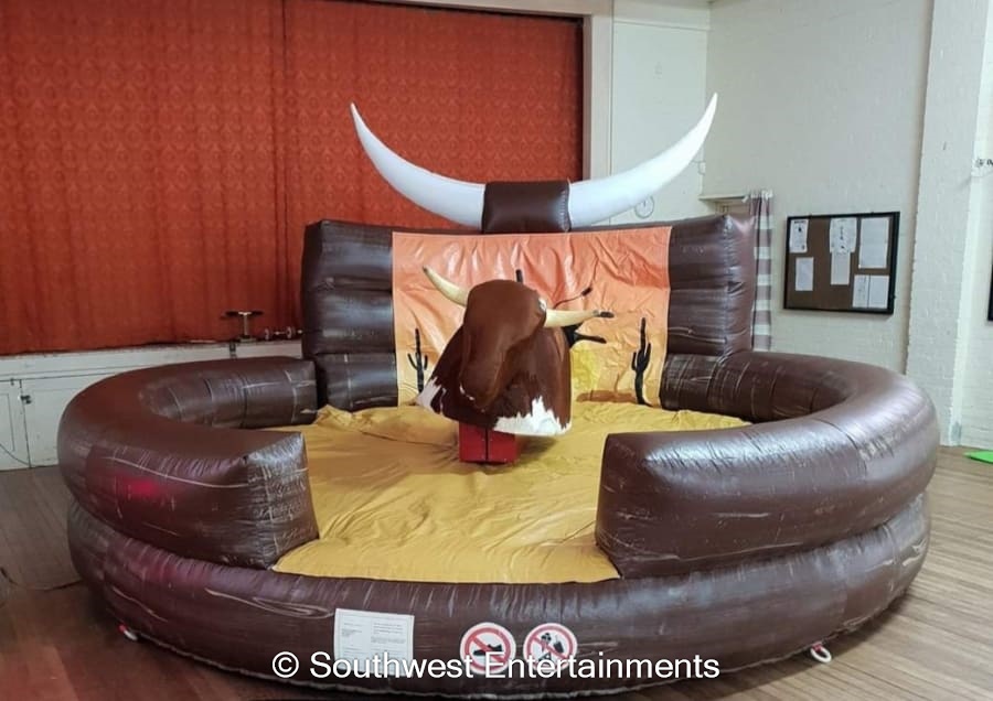Rodeo Bull Hire Devon, fun and laughter with mechanical bull Hire.